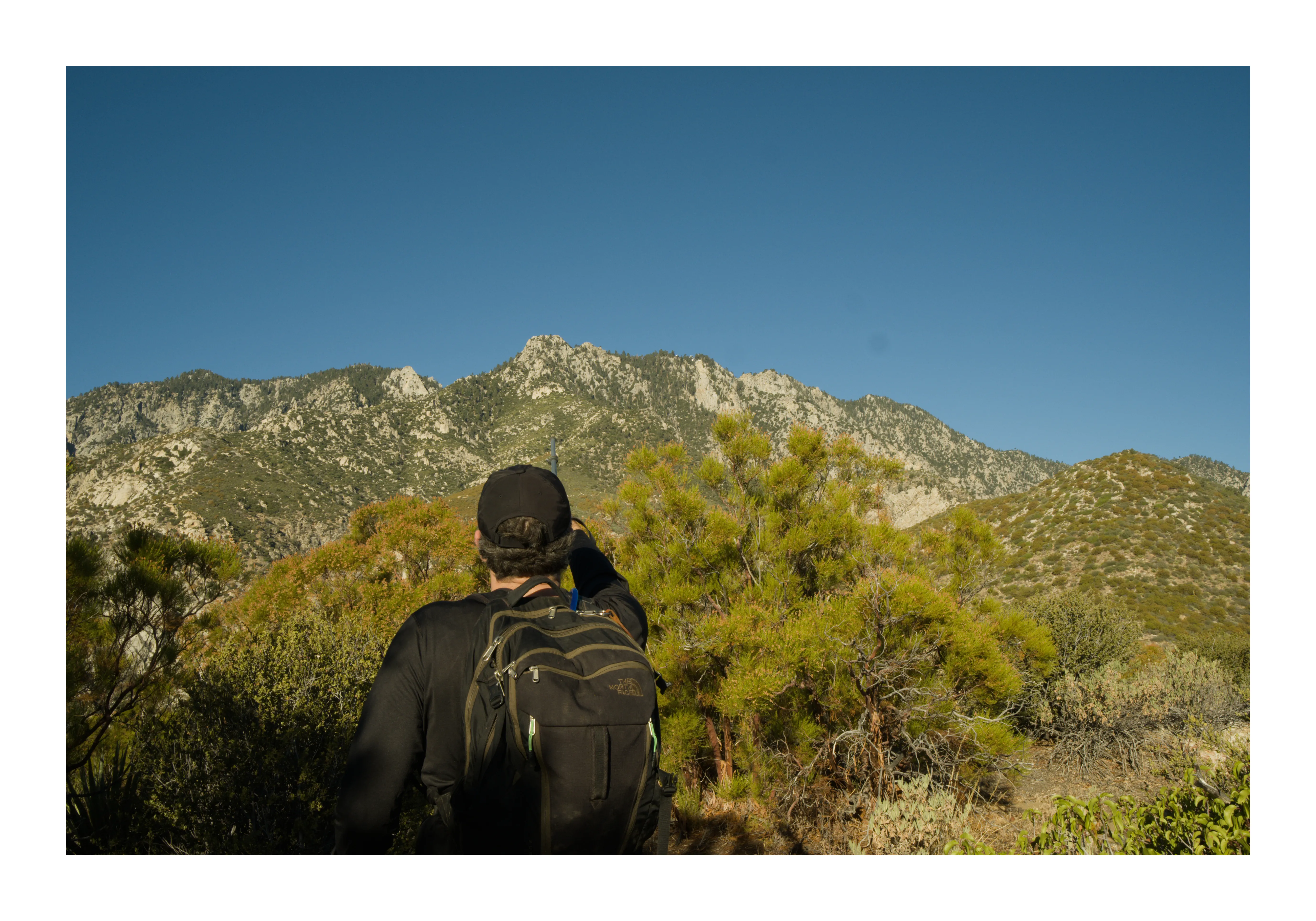 The view of the halfway point up the first section, and seeing how much more we had to do